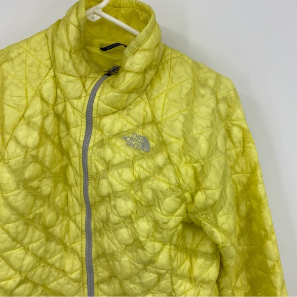 The North Face Thermoball Yellow Quilted Zip Jacket Small - Picture 2 of 9